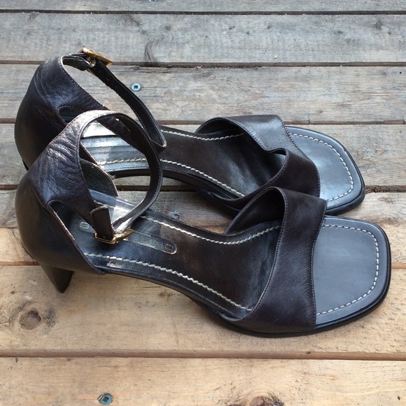 square toe heeled sandals - Picture 3 of 5